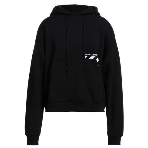 Off White Pocket Skate Logo Black Hoodie Ombb0085C99Fle0051001