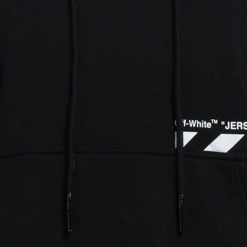 Off White Pocket Skate Logo Black Hoodie Ombb0085C99Fle0051001