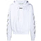 Off White Airport Tape Slim Fit White Hoodie