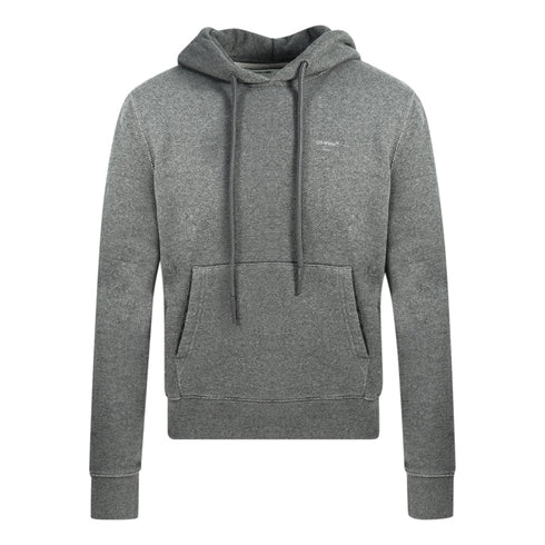 Off White Logo Oversized Grey Hoodie