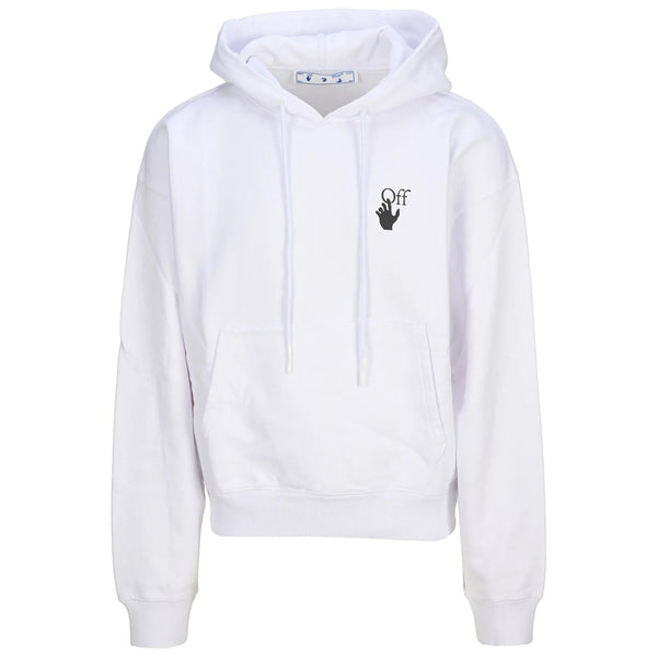 Off White Caravaggio Lute Design Black Oversized Hoodie