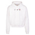 Off White Acrylic Arrow Painted Logo White Hoodie