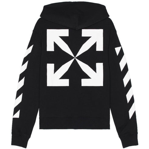 Off-White Blue Monalisa Oversized Fit Black Hoodie S