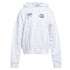 Off White Dj Play Over Print White Skate Hoodie OMBB037S22FLE005 0110