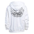 Off White Dj Play Over Print White Skate Hoodie OMBB037S22FLE005 0110