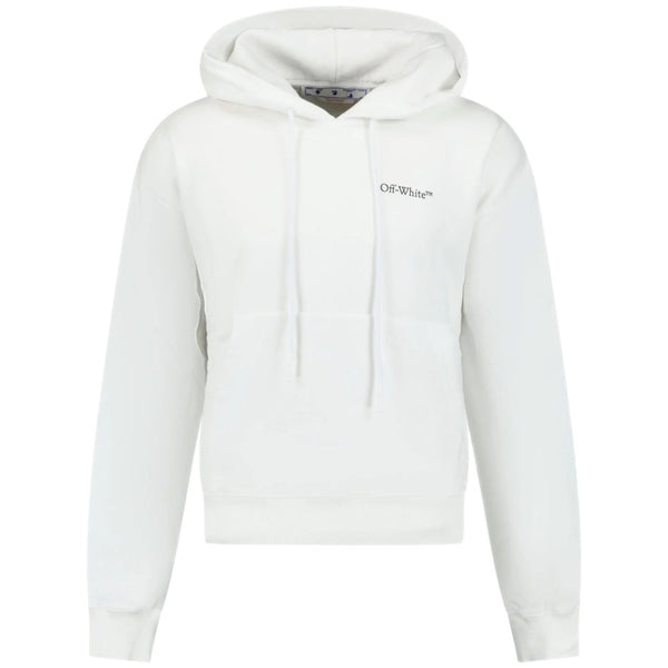 Off White Caravaggio Crowing Design White Oversized Hoodie