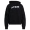 Off White Marker Graffiti Spray Design Logo Black Hoodie
