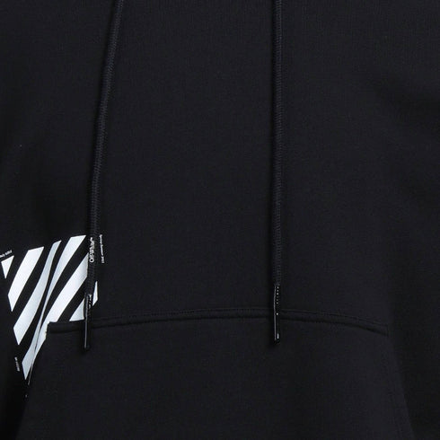 Off White Diag Square Skate Black Hoodie OMBB085S22FLE013 1001