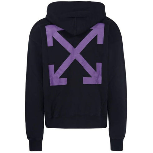 Off White Arrow Caravaggio Mercy Skate Hood Black Orchid Hoodie