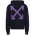 Off White Arrow Caravaggio Mercy Skate Hood Black Orchid Hoodie