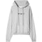 Off White Face Design Skate Fit Grey Hoodie