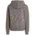Off White Wave Outline Diag Design Grey Slim Hoodie