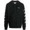 Off White Chain Arrow Design Slim Fit Black Hoodie - Style Centre Wholesale