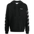 Off White Chain Arrow Design Slim Fit Black Hoodie - Style Centre Wholesale