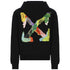 Off White Brush Arrow Logo Black Hoodie