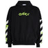 Off White Opposite Arrow Design Boxy Fit Black Oversized Hoodie