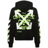 Off White Opposite Arrow Design Boxy Fit Black Oversized Hoodie