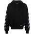 Off White Scribble Diag Boxy Black Oversized Hoodie