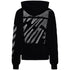 Off White Scribble Diag Boxy Black Oversized Hoodie