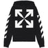 Off White Diag Arrow Black Slim Zip Up Hoodie