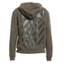 Off White Diag Tab Slim Fit Green Zip Hoodie OMBE013S22FLE00356