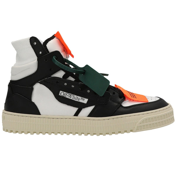 Off White Off Court 3 0 Black Leather High Tops