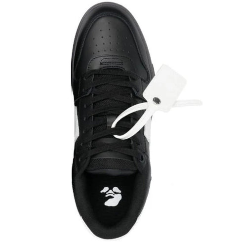Off White Out Of Office Black Calf Leather Sneakers
