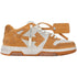 Off White Out Of Office Vintage Orange Suede Leather Sneakers