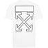 Off White Arrow Outline White Sports T Shirt