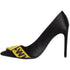 Off-White Branded Tape Commercial Bow Pump Black Heels OWIA166SD19D900161060 36