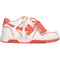 Off White Out Of Office Coral Red Calf Leather Sneakers OWIA259S23LEA0070126
