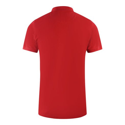 Aquascutum Boxed Logo Red Polo Shirt