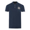 Aquascutum Branded Collar Navy Blue Polo Shirt