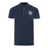 Aquascutum Branded Collar Navy Blue Polo Shirt