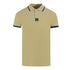 Aquascutum Branded Shoulder Tipped Beige Polo Shirt