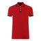 Aquascutum Branded Shoulder Tipped Red Polo Shirt