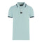 Aquascutum Branded Shoulder Tipped Light Blue Polo Shirt