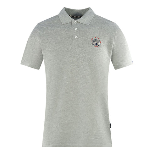 Aquascutum London Crest Grey Polo Shirt