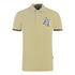 Aquascutum Aq 1851 Embroidered Tipped Beige Polo Shirt