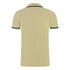 Aquascutum Aq 1851 Embroidered Tipped Beige Polo Shirt