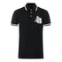 Aquascutum Aq 1851 Embroidered Tipped Black Polo Shirt