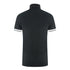 Aquascutum Aq 1851 Embroidered Tipped Black Polo Shirt