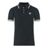 Aquascutum London Union Jack Black Polo Shirt