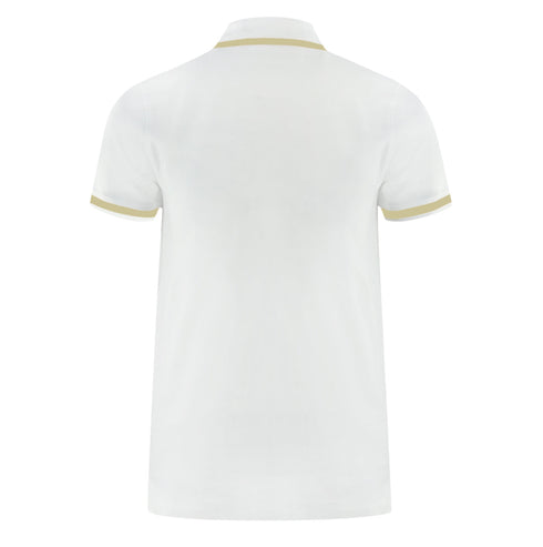 Aquascutum Tipped Aldis White Polo Shirt