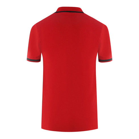 Aquascutum Tipped Aldis Red Polo Shirt
