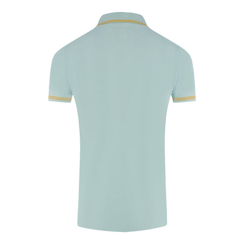 Aquascutum Tipped Aldis Light Blue Polo Shirt