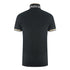 Aquascutum Tipped Aldis Black Polo Shirt