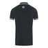 Aquascutum Embossed A Tipped Black Polo Shirt