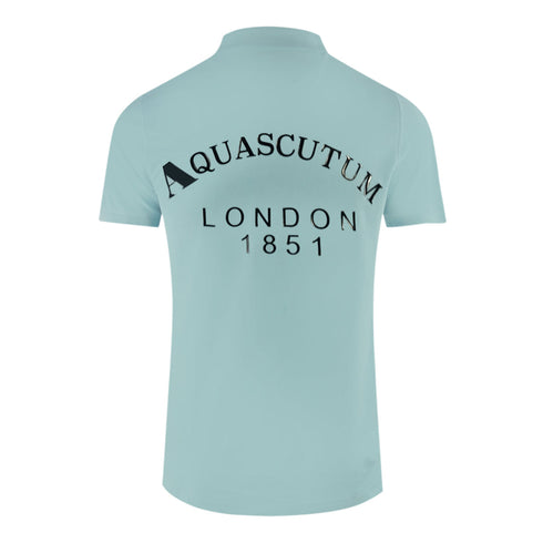 Aquascutum London 1851 Light Blue Polo Shirt - Style Centre Wholesale