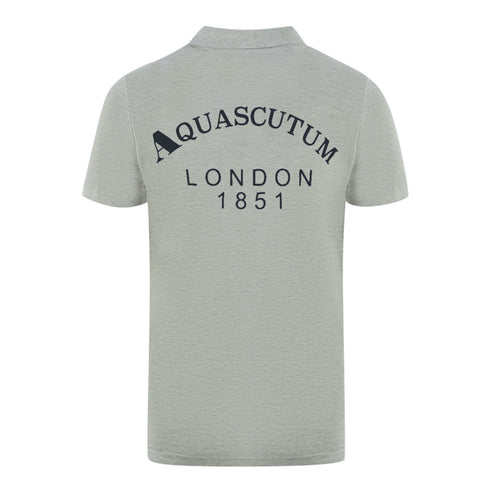 Aquascutum London 1851 Grey Polo Shirt